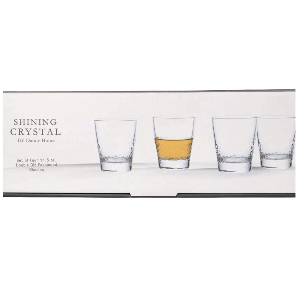 طقم أكواب زجاج  4 قطع