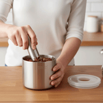 مجموعة هاون ومدقة توابل مع غطاء