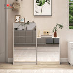 خزانة أحذية مع مرآة طولية