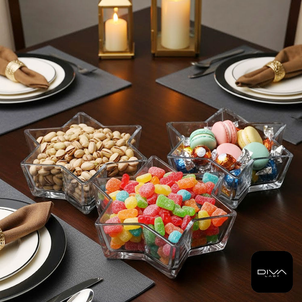 صحن تقديم نجمي للحلوى