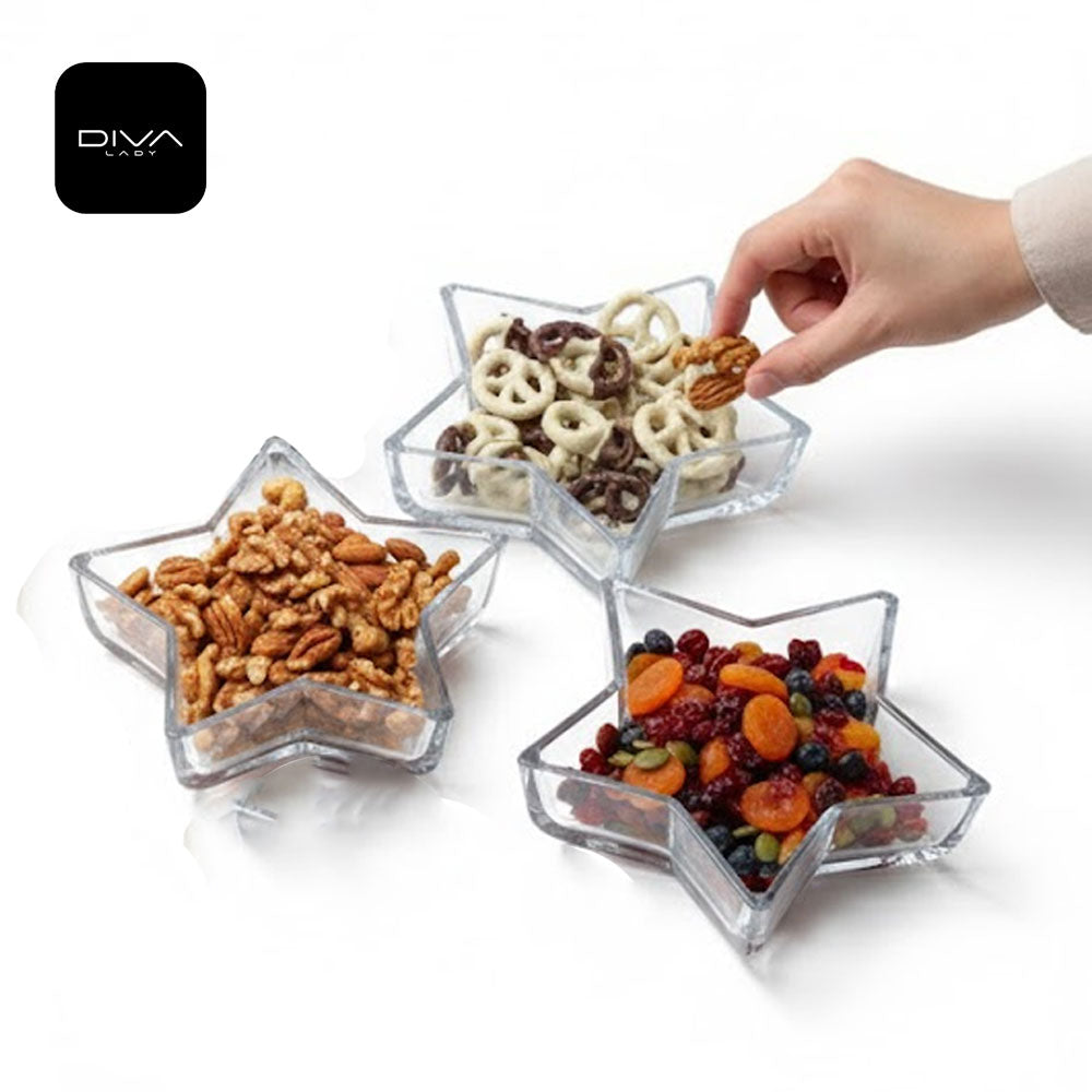 صحن تقديم نجمي للحلوى