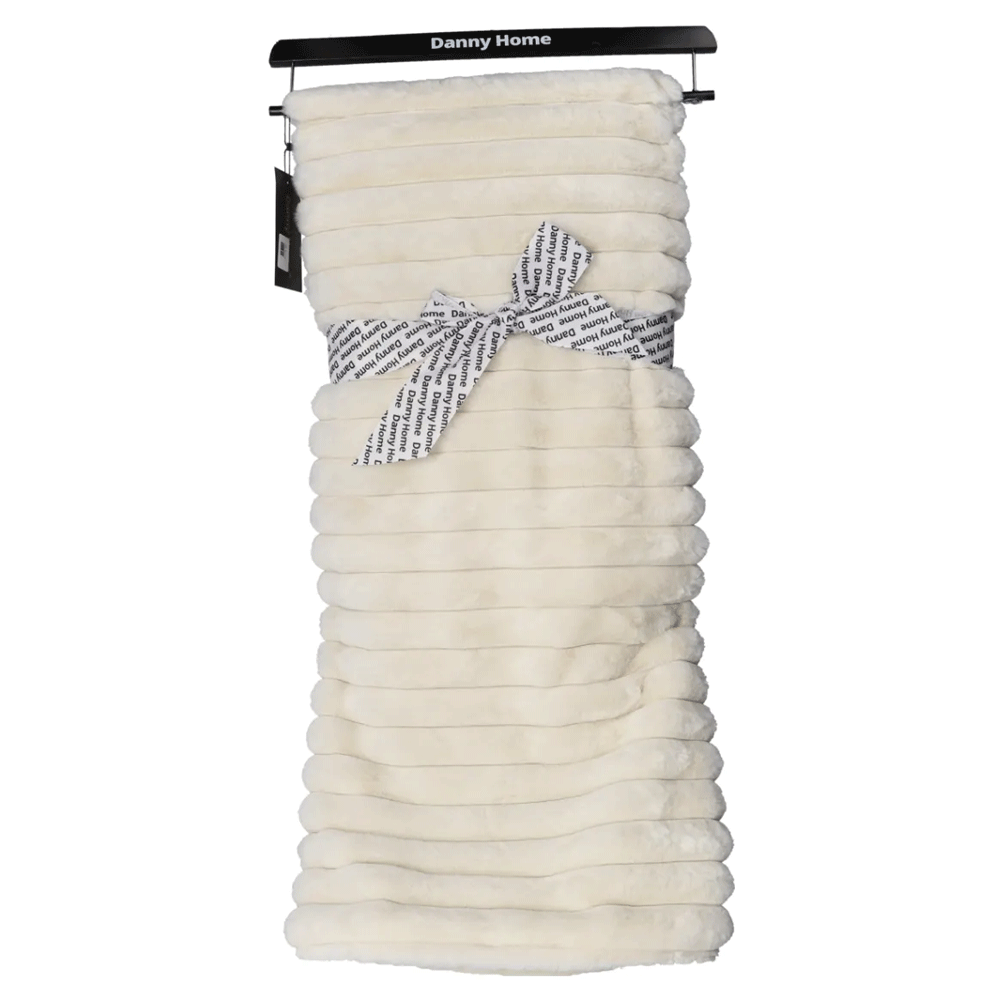 بطانية فاخرة من فرو الأرنب الصناعي