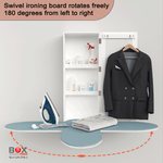 لوح كي مثبت على الحائط مع خزانة تخزين