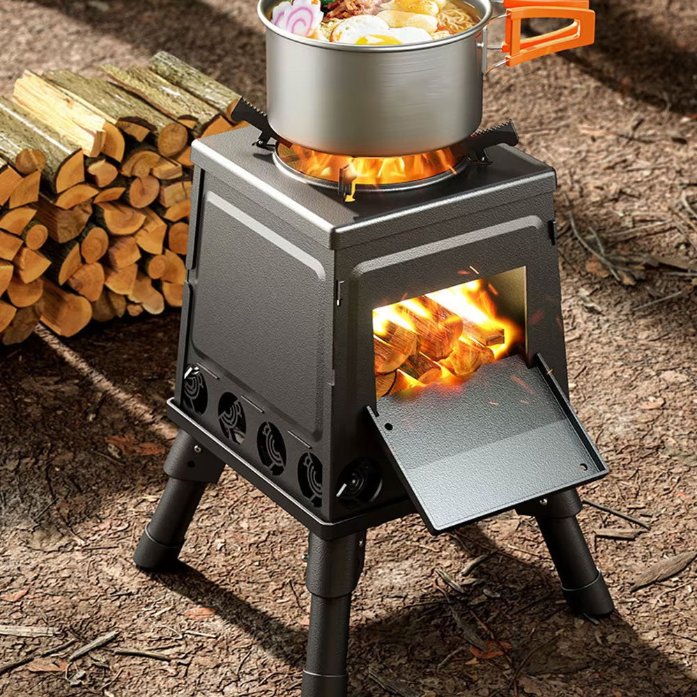 موقد محمول لحرق الأخشاب