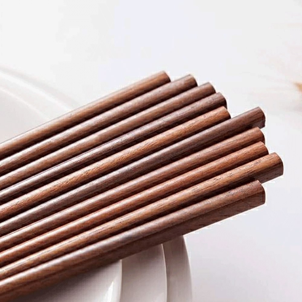 مجموعة عيدان خشبية للطعام