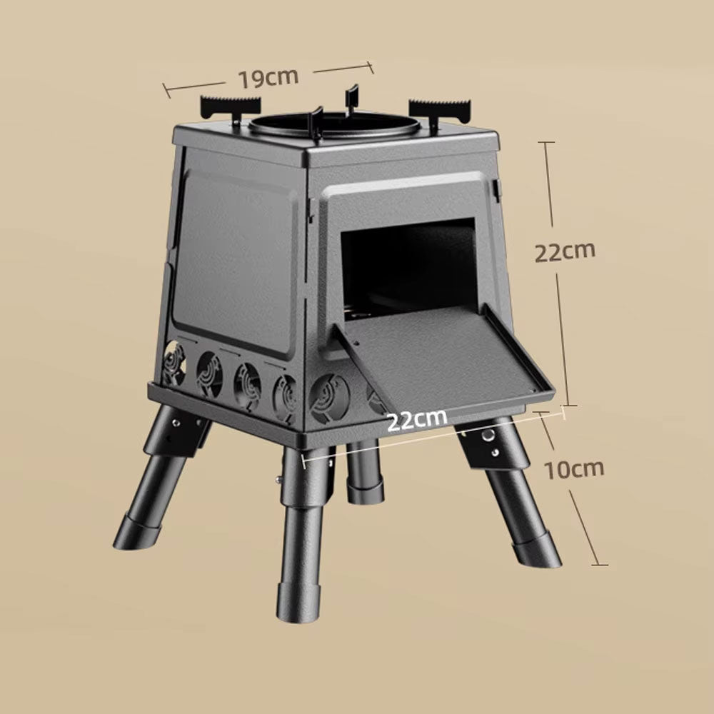 موقد محمول لحرق الأخشاب