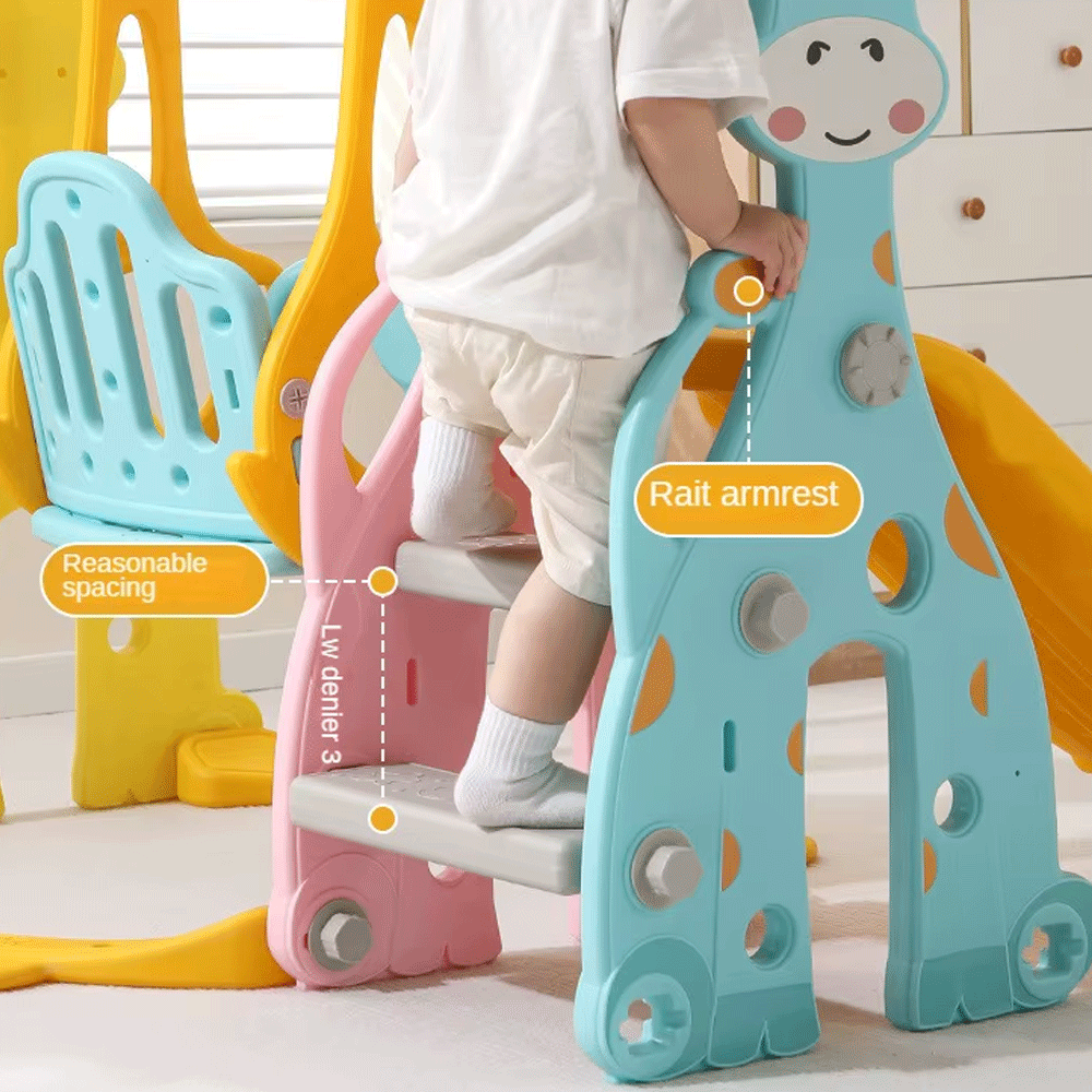 أرجوحة مع زحلاقية 3 في 1 للعب للأطفال