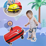 حقيبة سفر للأطفال بعجلات قابل للركوب