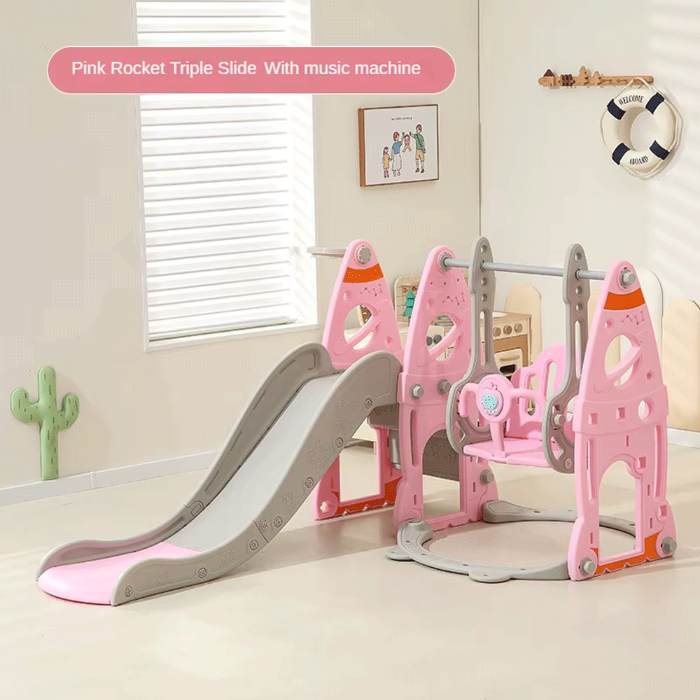 أرجوحة مع زحلاقية 3 في 1 للأطفال الصغار