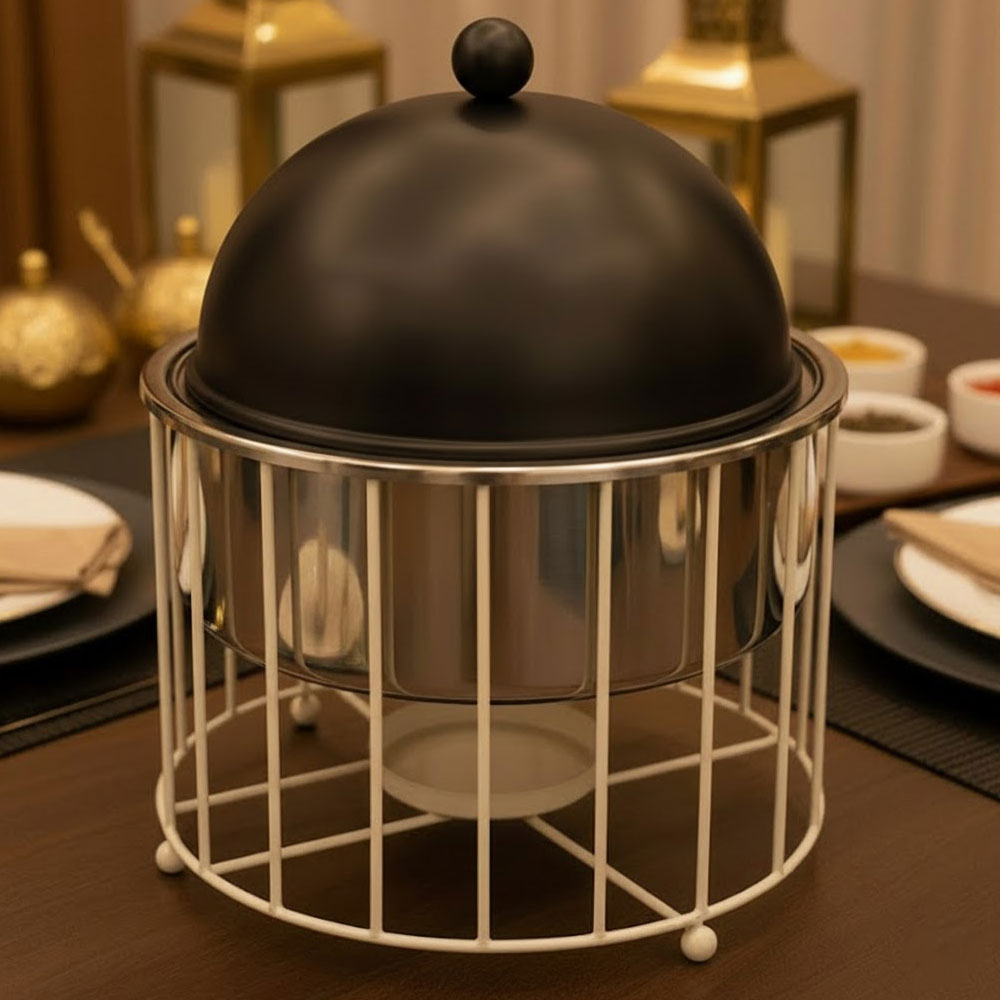 سخان طعام فاخر بتصميم عصري / أسود