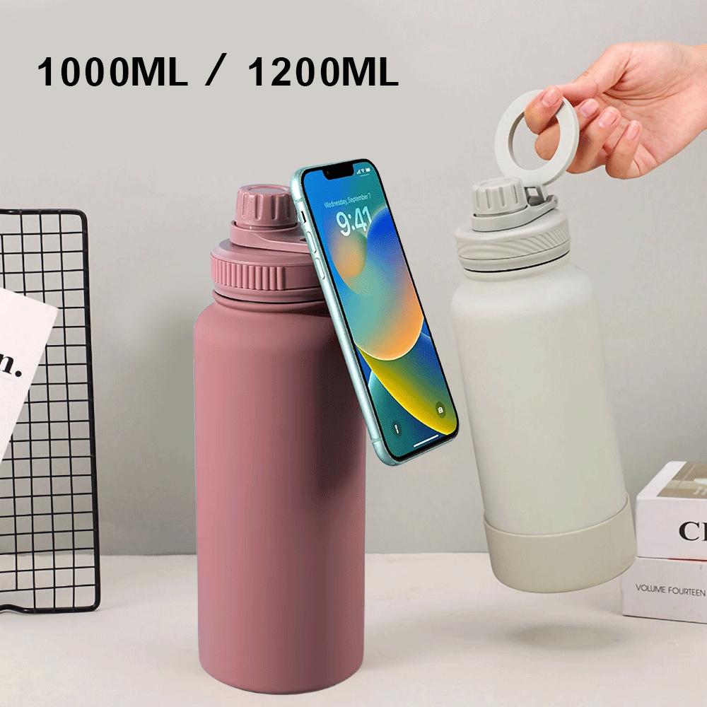 قارورة حرارية مع ستاند هاتف 1000/1200 ملل