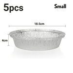 صينية دائرية ألومنيوم مع أغطية