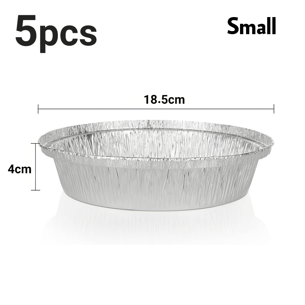 صينية دائرية ألومنيوم مع أغطية