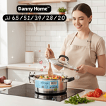 قدر طبخ ستانلس ستيل بغطاء