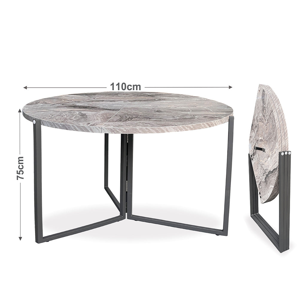 طاولة مستديرة قابلة للطي