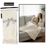 بطانية قطيفة ناعمة فاخرة كريمي