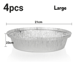 صينية دائرية ألومنيوم مع أغطية