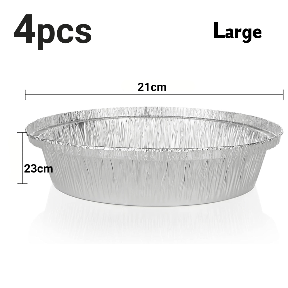 صينية دائرية ألومنيوم مع أغطية