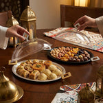 صينية تقديم بغطاء مقبب - صغيرة