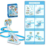 لعبة انزلاق البطريق مع الأضواء والموسيقى