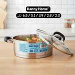 قدر طبخ ستانلس ستيل بغطاء