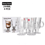 أكوب لاتيه زجاجي ٤ قطع ٢٤٤ ملي