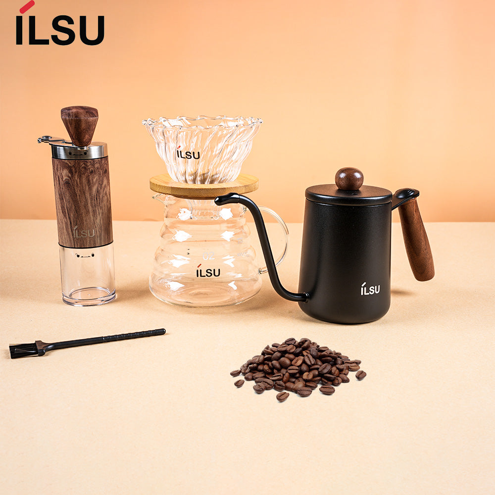 مجموعة ماكينة صنع القهوة المحمولة