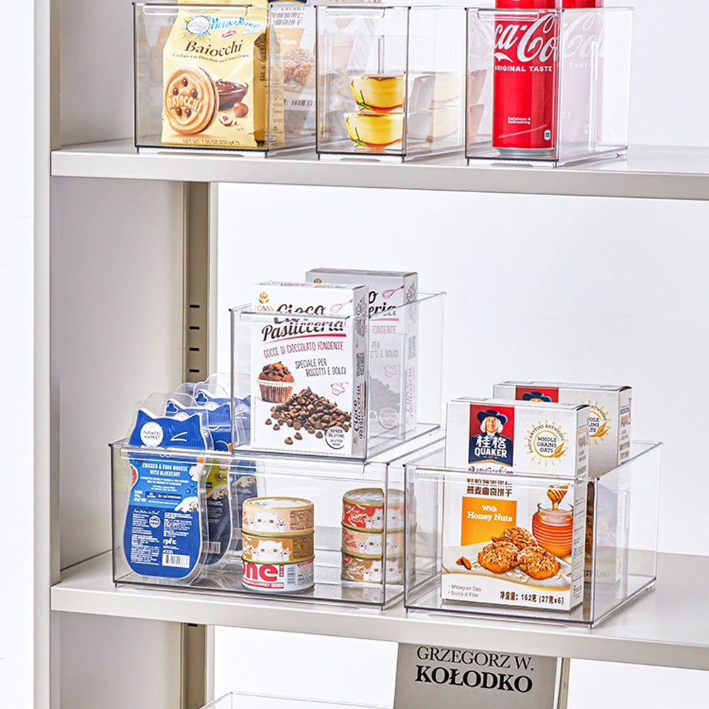 صندوق تخزين شفاف فواصل