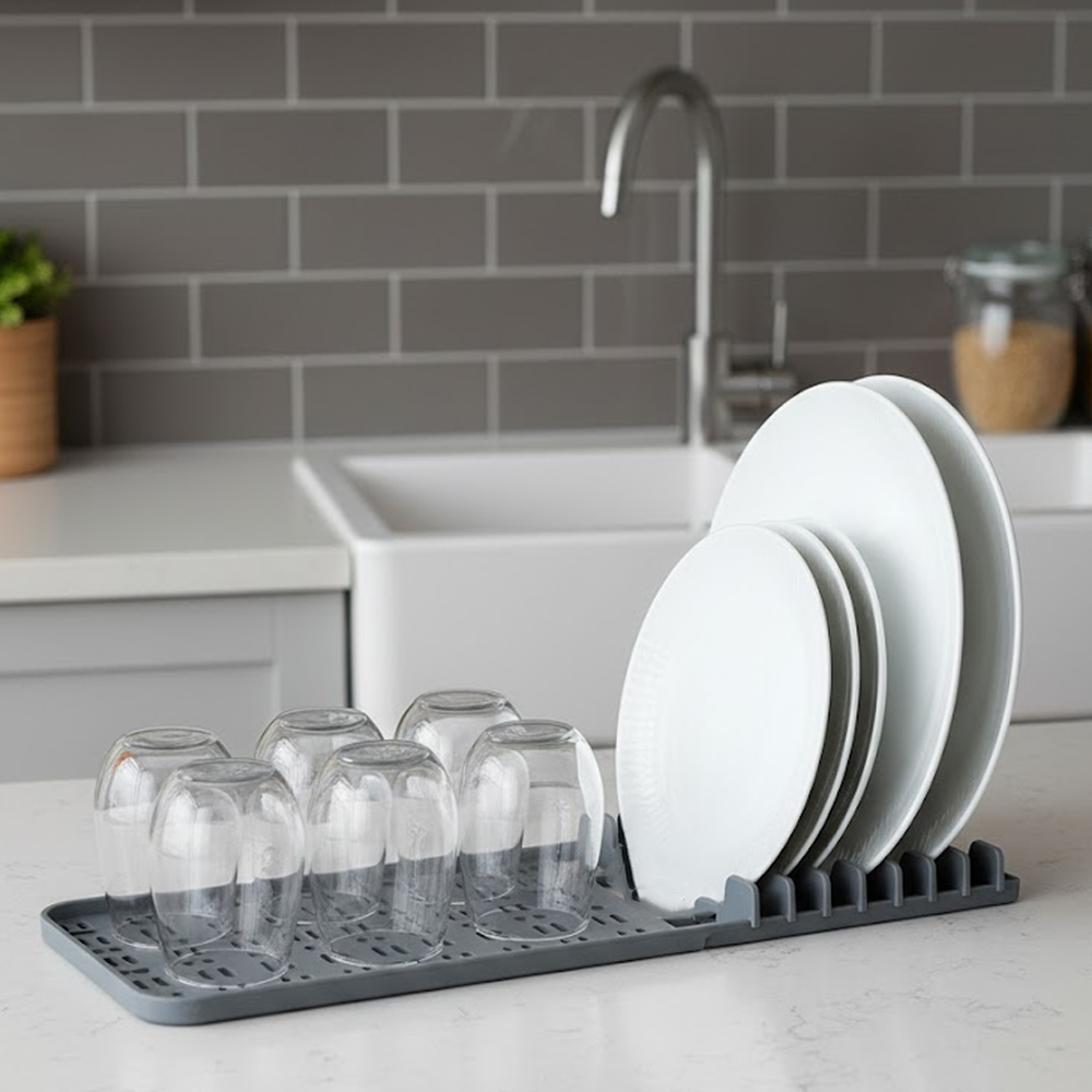 حامل صحون مصرف للمياه