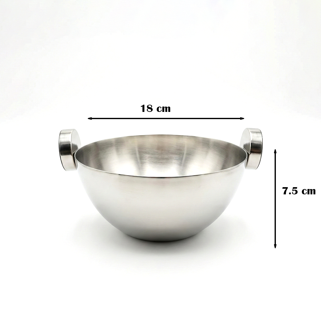وعاء تقديم معدني صغير