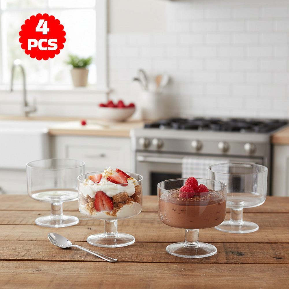أوعية حلوى زجاجية صغيرة، 4 قطع