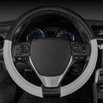 غطاء عجلة القيادة أسود+رمادي فاتح