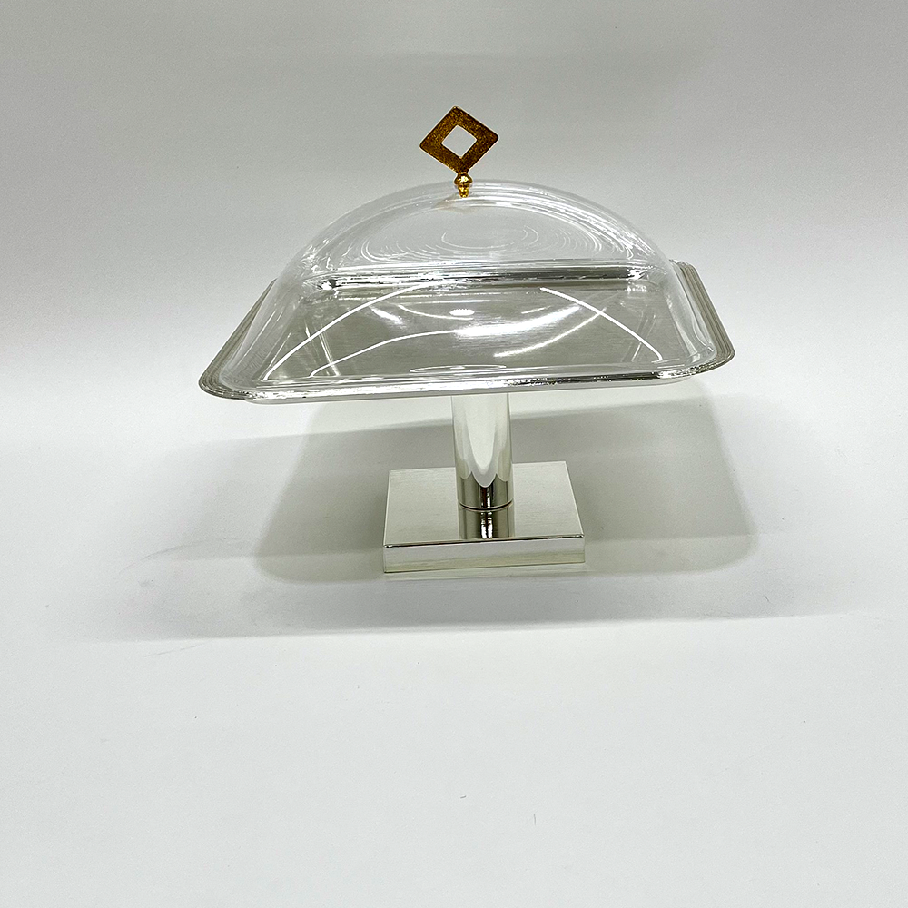 طبق تقديم كيك بغطاء كبير