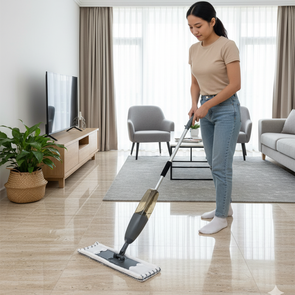 ممسحة أرضيات رشاش بخاخ للتنظيف بمقبض مريح