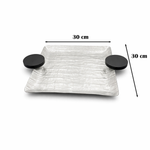 صينية تقديم مربعة صغيرة