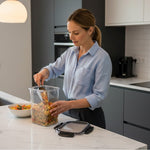 حافظة طعام بلاستيك بغطاء