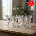 كوب آيس كريم زجاجي كلاسيكي