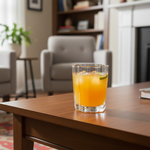 طقم أكواب زجاجية بسطح متعروج