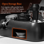 محطة دك الأسبريسو مع فلاتر القهوة