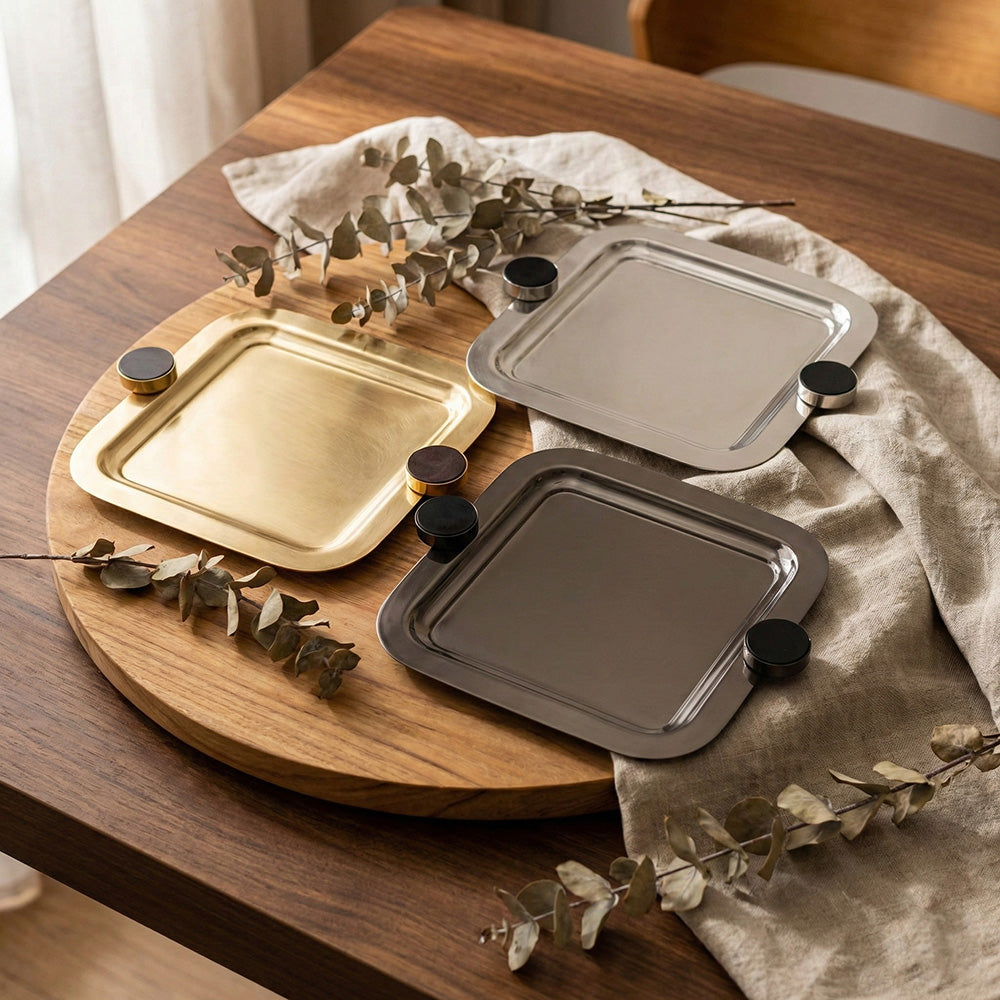 صينية تقديم مربعة صغيرة