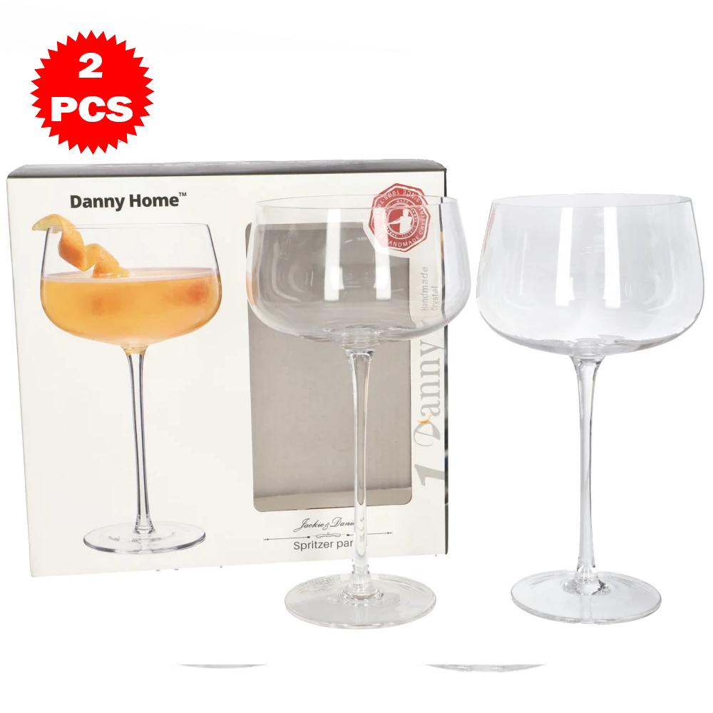طقم كؤوس زجاجية فاخرة – 2 قطعة