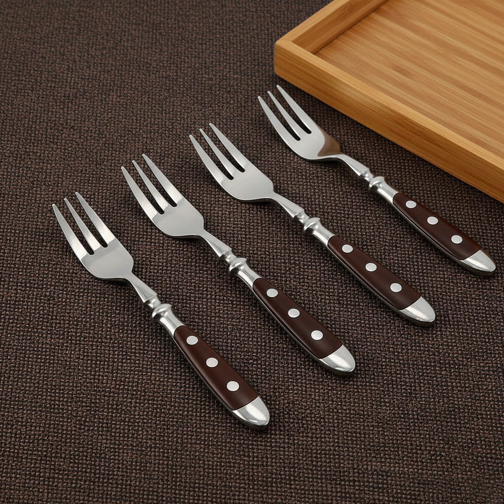 طقم 4 قطع شوكة كيك