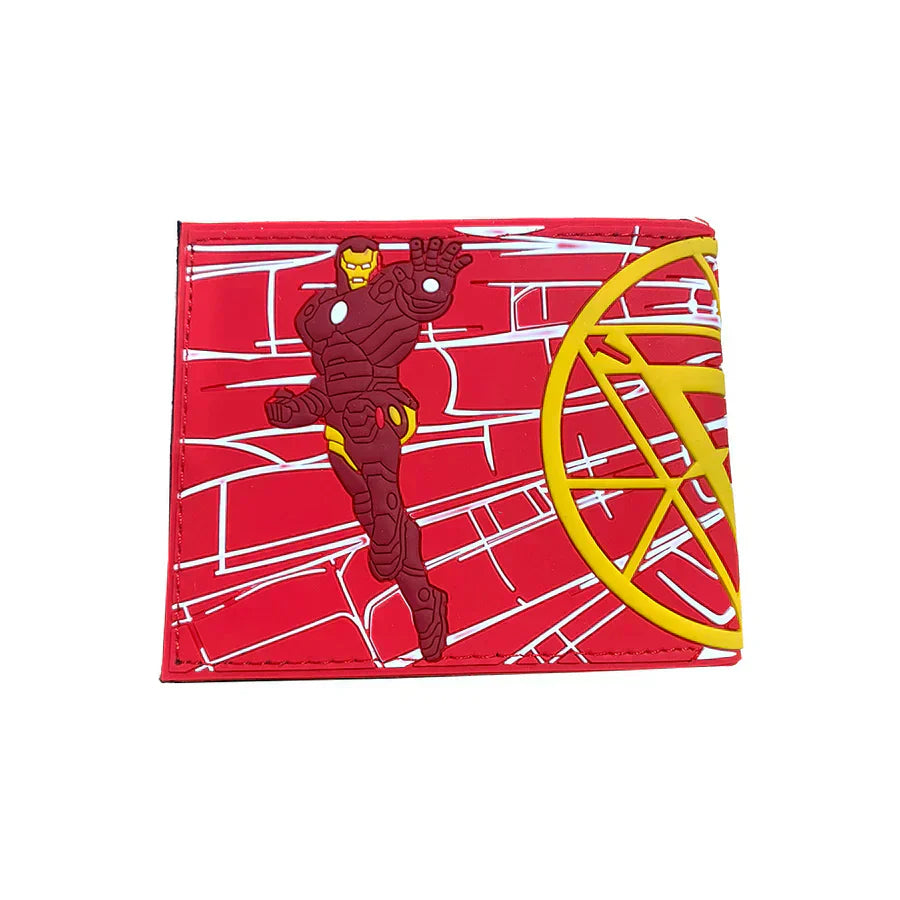 محفظة من جلد البولي يوريثان بطبعات آيرون مان44