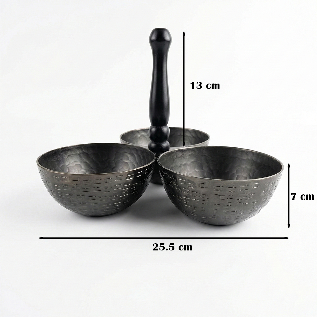 وعاء تقديم ثلاثي