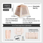 خيمة تخييم قابلة للنفخ تتسع من 1 إلى 3 أشخاص