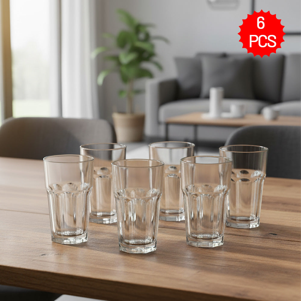 6 قطع من أكواب الشرب الكلاسيكية - 300 مل