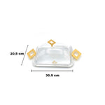 طبق تقديم صغير مع غطاء