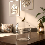 غرشة زجاجية بغطاء هلال