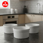 طبق كيك أبيض رامكين