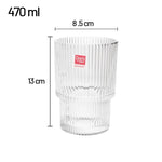 قطع من أكواب الشرب الكريستالية